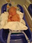 J newborn incline tub